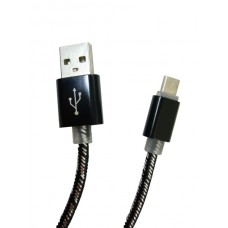 Кабель USB 2А, КМ-16 (microUSB) 1м