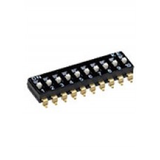 DM-10, (SWD4-10), переключатель SMD, 10 позиции, шаг 2.54мм 