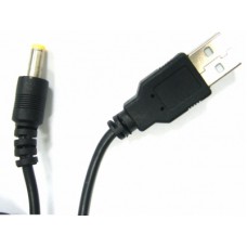 BS-374, кабель USB 1.5 м, (штекер USB- 4.0 мм питание)