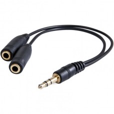 Аудио-кабель, TD-231, 3.5 мм на 2 гнезда 3.5мм, 10см