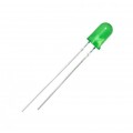 Светодиод зеленый, 2.2-3В, корпус зеленый-прозрачный 5мм (111) (GNL-5013GT)