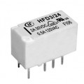 HFD3/5, реле электромагнитное 5В, 2А,  миниатюрное, 2 переключающих контакта