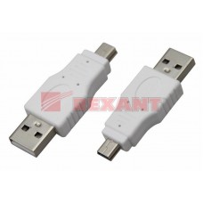 Переходник штекер USB-A - штекер Mini USB