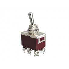 Двухполюсный тумблер (6pin), 15А 250VAC, (KN3(C)-203-A ON-OFF-ON)