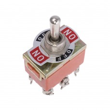 Двухполюсный тумблер (6pin), 15А 250VAC, (KN3(C)-203 ON-OFF-ON)