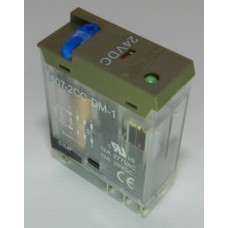 Реле электромагнитное 607-2CC-DM-1 24VDC 12А 2 переключающих