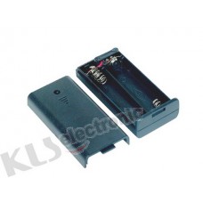 KLS5-828-B, батарейный отсек для 2 батарей ААА, с крышкой, провод 15см