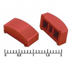 Колпачок на тактовую кнопку, 12.4х5.7х4.5 мм, A02 красный